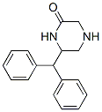 Piperazinone,  6-(diphenylmethyl)-  (9CI) Struktur