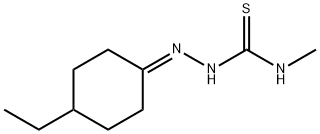 Hydrazinecarbothioamide, 2-(4-ethylcyclohexylidene)-N-methyl- (9CI) Struktur