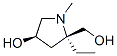 2-Pyrrolidinemethanol, 2-ethyl-4-hydroxy-1-methyl-, (2R,4R)- (9CI) Struktur