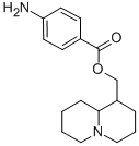 2H-Quinolizine-1-methanol, octahydro-, 4-aminobenzoate (ester) Struktur