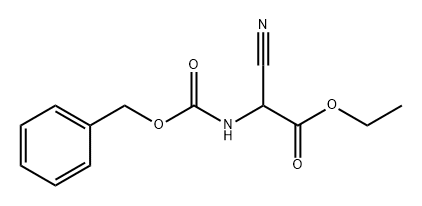 ETHYL N-(BENZYLOXYCARBONYL)-AMINOCYANOACETATE Struktur