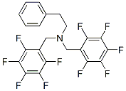 N,N-Bis[(pentafluorophenyl)methyl]benzeneethanamine Struktur