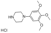 1-(3,4,5-TRIMETHOXYPHENYL)-PIPERAZINE HYDROCHLORIDE Struktur