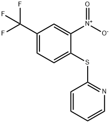 2-NITRO-1-(2-PYRIDYLTHIO)-4-(TRIFLUOROMETHYL)BENZENE Struktur