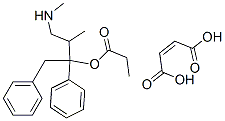 1,2-DIPHENYL-3-METHYL-4-[METHYLAMINO]-2-BUTYL PROPIONATE MALEATE SALT