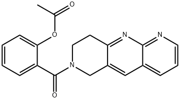 Pyrido[2,3-b][1,6]naphthyridine, 7-[2-(acetyloxy)benzoyl]-6,7,8,9-tetrahydro- (9CI) Struktur