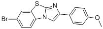 7-BROMO-2-(4-METHOXYPHENYL)IMIDAZO[2,1-B]BENZOTHIAZOLE Struktur