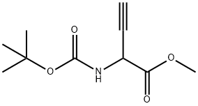 3-Butynoicacid,2-[[(1,1-dimethylethoxy)carbonyl]amino]-,methylester(9CI) Struktur