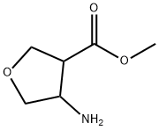 3-Furancarboxylicacid,4-aminotetrahydro-,methylester(9CI) Struktur