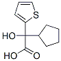 alpha-cyclopentyl-alpha-2-thienylglycollic acid  Struktur