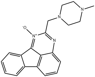 2-[(4-Methyl-1-piperazinyl)methyl]indeno[1,2,3-de]quinazoline 1-oxide Struktur