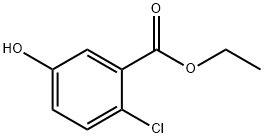 BENZOIC ACID, 2-CHLORO-5-HYDROXY-, ETHYL ESTER Struktur