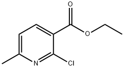 2-Chloro-6-methyl-3-pyridinecarboxylic acid ethyl ester Struktur