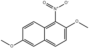 1-Nitro-2,6-dimethoxynaphthalene Struktur