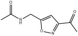 Acetamide,  N-[(3-acetyl-5-isoxazolyl)methyl]- Struktur