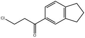 3-氯-1-二氫化茚-5-基 - 丙-1-酮, 39105-39-0, 結(jié)構(gòu)式