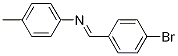 Benzenamine, N-[(4-bromophenyl)methylene]-4-methyl- Struktur