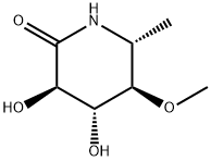 2-Piperidinone,3,4-dihydroxy-5-methoxy-6-methyl-,(3R,4R,5R,6R)-(9CI) Struktur