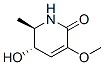 2(1H)-Pyridinone, 5,6-dihydro-5-hydroxy-3-methoxy-6-methyl-, (5S,6R)- (9CI) Struktur