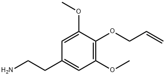 3,5-Dimethoxy-4-(2-propenyloxy)benzeneethanamine Struktur