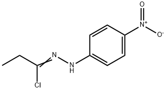 Propionyl chloride p-nitrophenylhydrazone Struktur