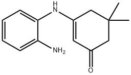 3-(2-AMINO-PHENYLAMINO)-5,5-DIMETHYL-CYCLOHEX-2-ENONE Struktur