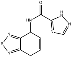 1H-1,2,4-Triazole-3-carboxamide,N-(4,7-dihydro-2,1,3-benzothiadiazol-4-yl)- Struktur