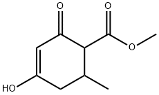 METHYL 4-HYDROXY-6-METHYL-2-OXO-3-CYCLOHEXENE-1-CARBOXYLATE Struktur