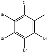 2,3,4,5-tetrabromo-6-chlorotoluene Struktur