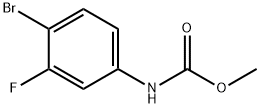 Methyl N-(4-bromo-3-fluorophenyl)carbamate Struktur