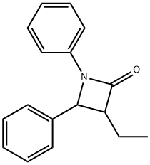 2-Azetidinone, 1,4-diphenyl-3-ethyl-, Struktur