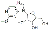 2-(hydroxymethyl)-5-(2-methoxypurin-9-yl)oxolane-3,4-diol Struktur