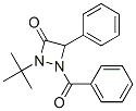 1-Benzoyl-2-(1,1-dimethylethyl)-4-phenyl-1,2-diazetidin-3-one Struktur