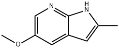 1H-Pyrrolo[2,3-b]pyridine, 5-methoxy-2-methyl- Struktur