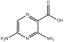 Pyrazinecarboxylic  acid,  3,5-diamino-  (9CI) Struktur