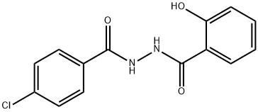 N'-(4-chlorobenzoyl)-2-hydroxybenzenecarbohydrazide Struktur