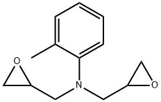 N,N-bis(2,3-epoxypropyl)-o-toluidine Struktur