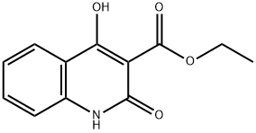 1,2-DIHYDRO-4-HYDROXY-2-OXO-3-QUINOLINECARBOXYLIC ACID ETHYL ESTER Struktur