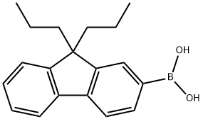 9,9-Di-n-propylfluorene-2-boronic acid, 97% Struktur