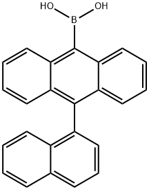 [10-(1-Naphthalenyl)-9-anthracenyl]boronic acid Struktur