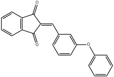 2-[(3-phenoxyphenyl)methylene]-1H-indene-1,3(2H)-dione Struktur