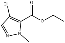 1H-Pyrazole-5-carboxylicacid,4-chloro-1-methyl-,ethylester(9CI) Struktur