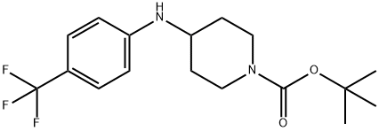 1-BOC-4-(4-TRIFLUOROMETHYL-PHENYLAMINO)-PIPERIDINE Struktur