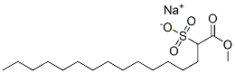 sodium 1-methoxy-1-oxohexadecane-2-sulphonate Struktur