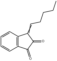 1H-Indene-1,2(3H)-dione, 3-pentylidene- (9CI) Struktur