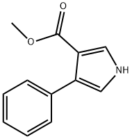 4-PHENYL-1H-PYRROLE-3-CARBOXYLIC ACID METHYL ESTER Struktur