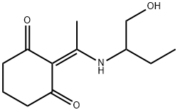 1,3-Cyclohexanedione, 2-[1-[[1-(hydroxymethyl)propyl]amino]ethylidene]- (9CI) Struktur