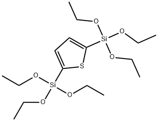 2,5-Bis(triethoxysilyl)thiophene Struktur