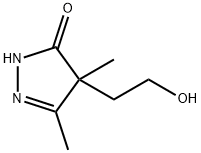 3H-Pyrazol-3-one,  2,4-dihydro-4-(2-hydroxyethyl)-4,5-dimethyl- Struktur