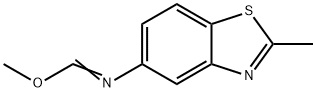 Methanimidic acid, N-(2-methyl-5-benzothiazolyl)-, methyl ester (9CI) Struktur